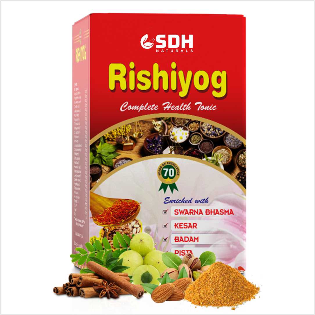 SDH Naturals RISHIYOG  Health Tonic Immunity Booster for whole family for all age groups, it builds immunity, strength, revitalizes the body with its natural antioxidant herbs.