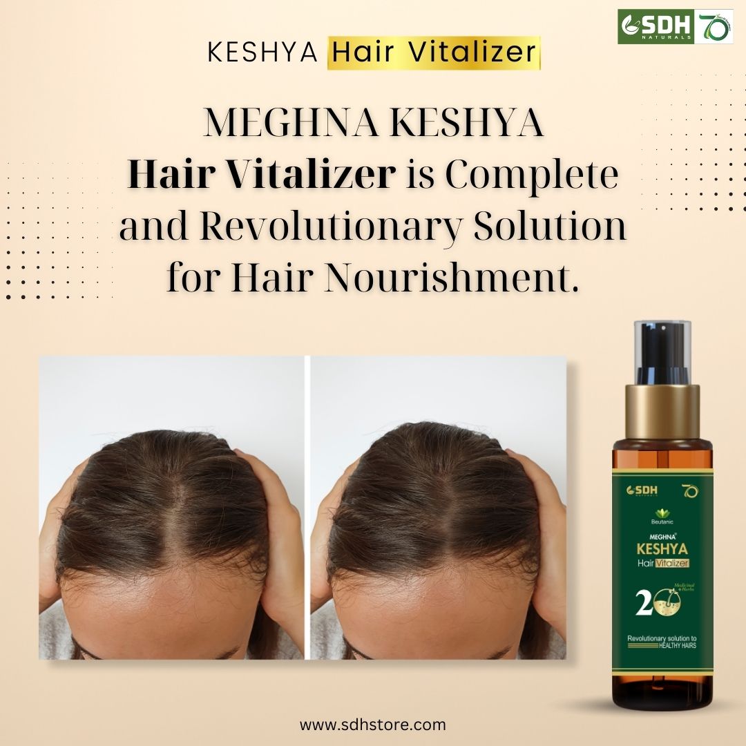 SDH Naturals Keshya Hair Vitalizer Growth Help Reduces Hair Fall & Strengthen Roots Natural Hair Oil For Women And Men Enriched with japa pushp, bringraj and Shikaki +20 Herbs