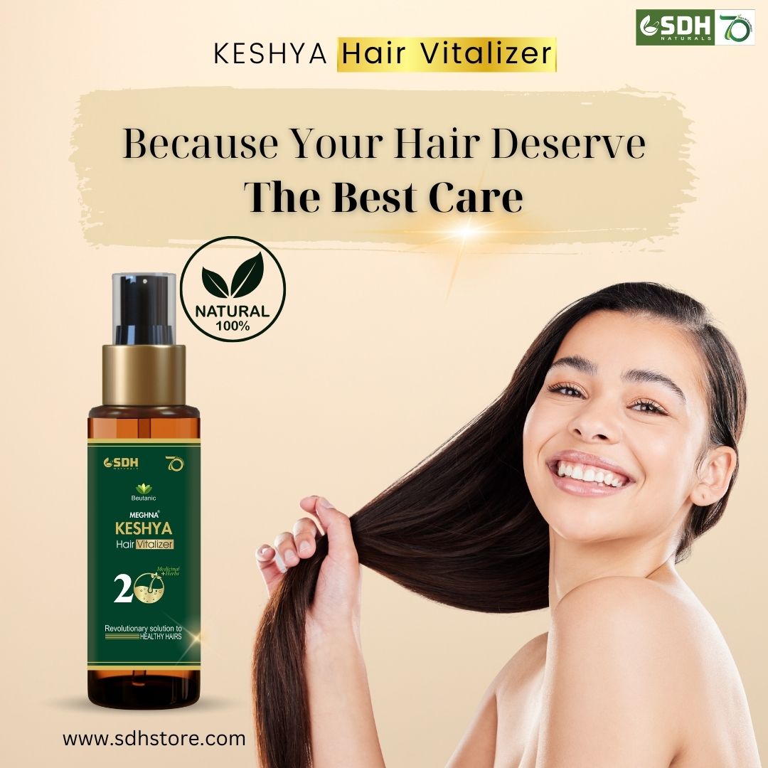 SDH Naturals Keshya Hair Vitalizer Growth Help Reduces Hair Fall & Strengthen Roots Natural Hair Oil For Women And Men Enriched with japa pushp, bringraj and Shikaki +20 Herbs