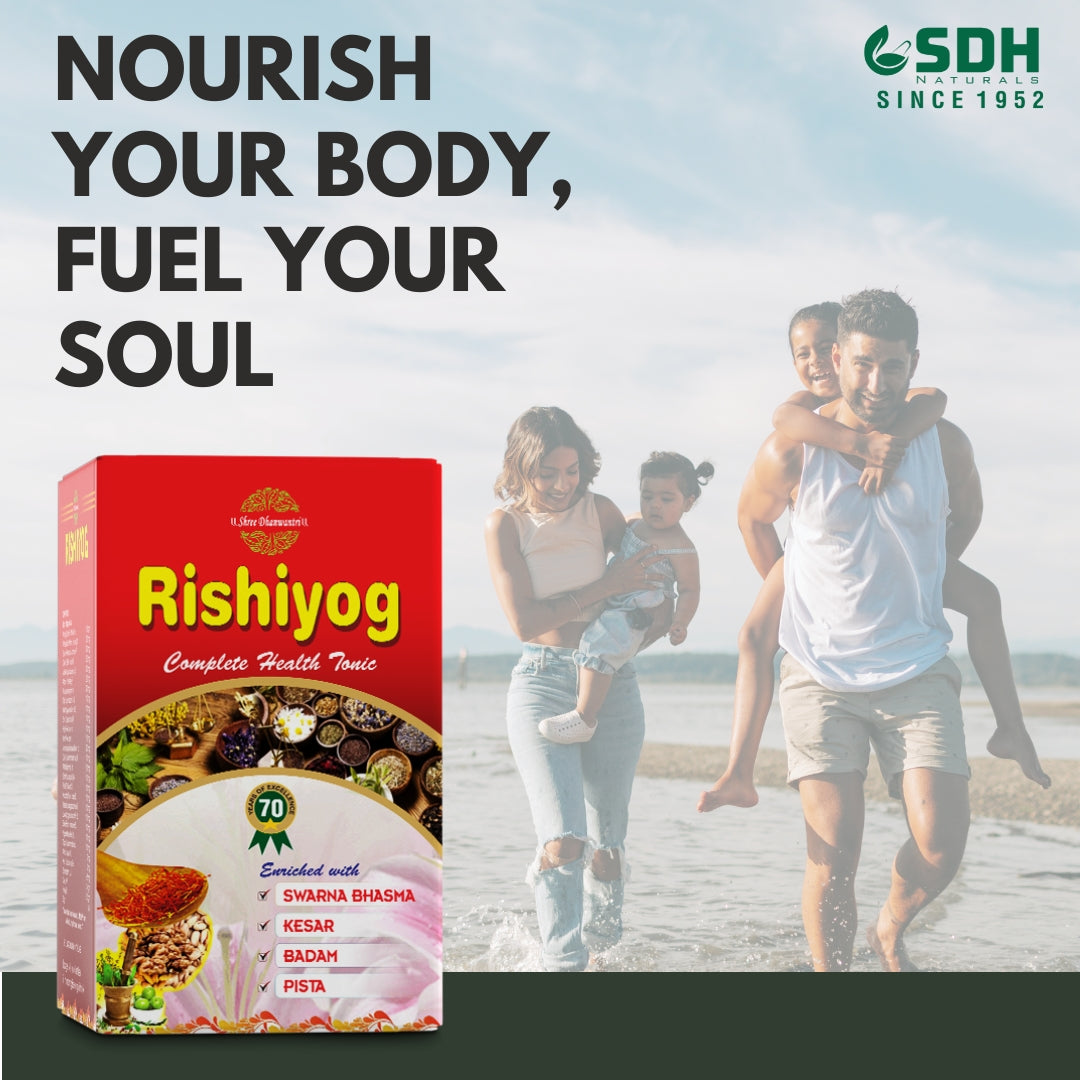 SDH Naturals RISHIYOG  Health Tonic Immunity Booster for whole family for all age groups, it builds immunity, strength, revitalizes the body with its natural antioxidant herbs.