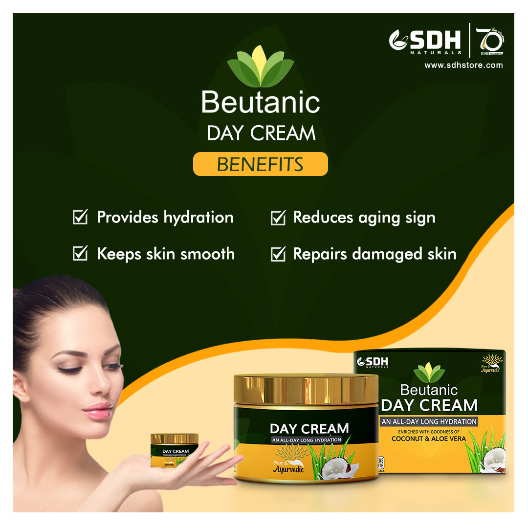 SDH Naturals Beutanic Day Cream Enriched With Goodness of Coconut & Aloe Vera Pack of 1