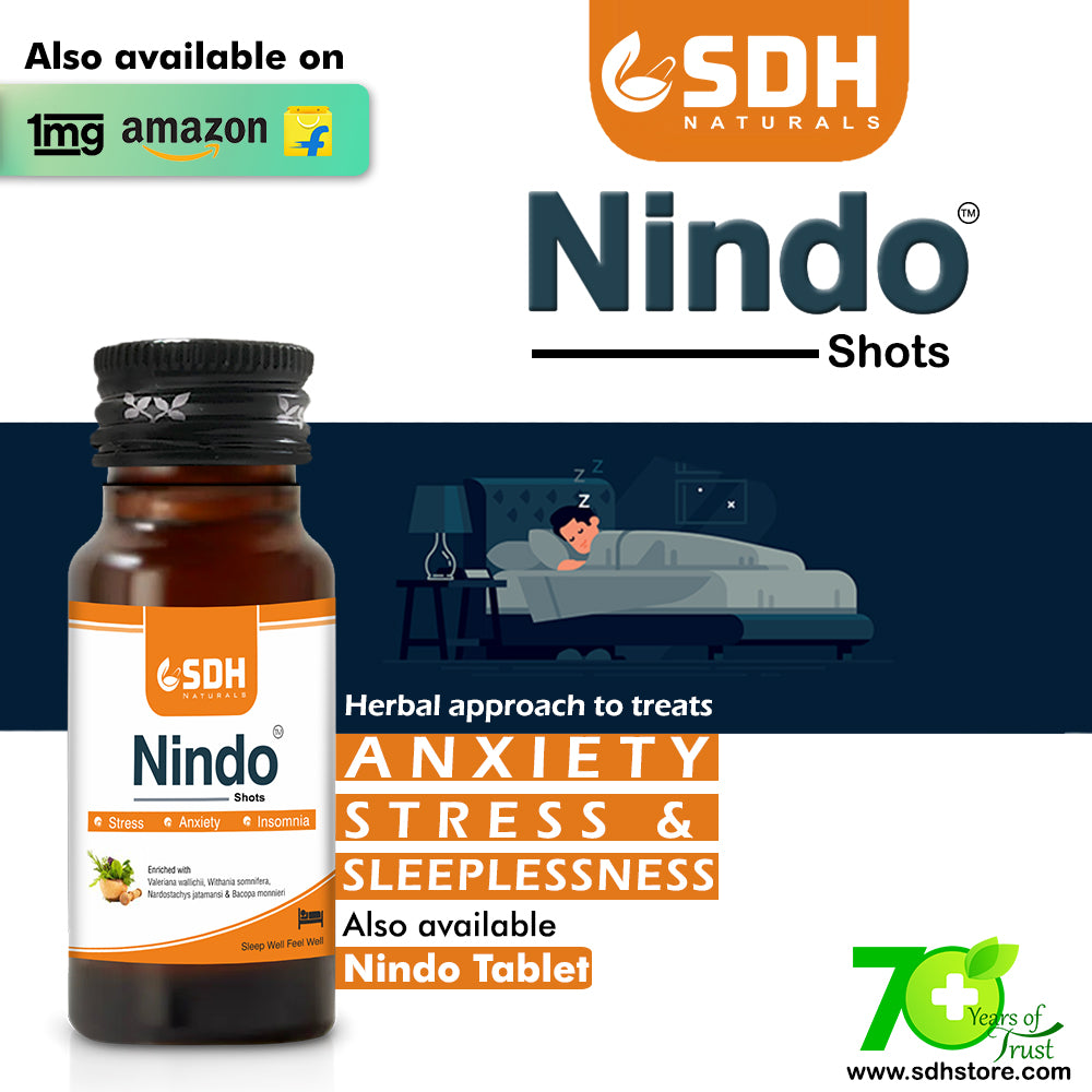 SDH Naturals Nindo Shot Anxiety inriched with Ashwagandha, Sarapgandha