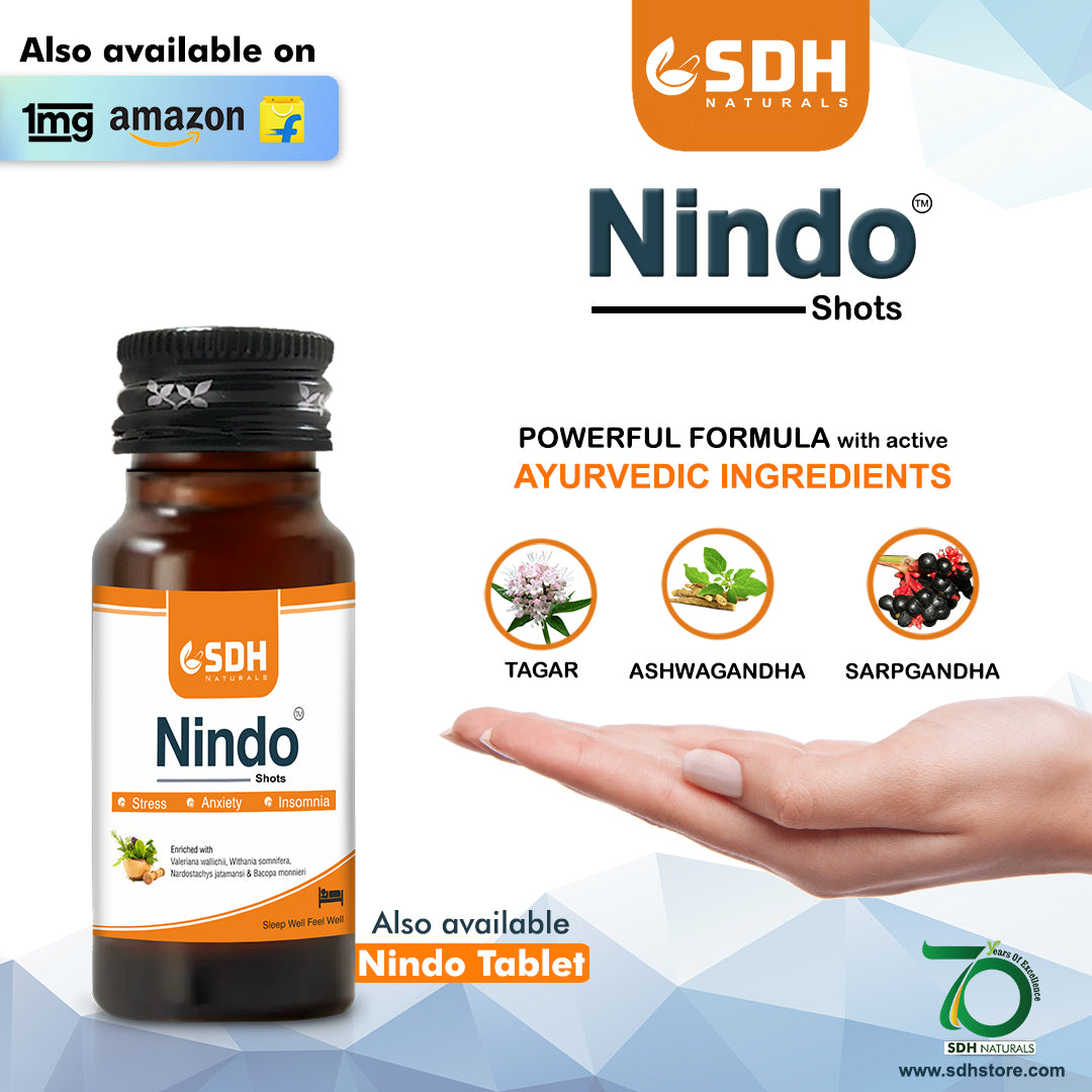 SDH Naturals Nindo Shot Anxiety inriched with Ashwagandha, Sarapgandha